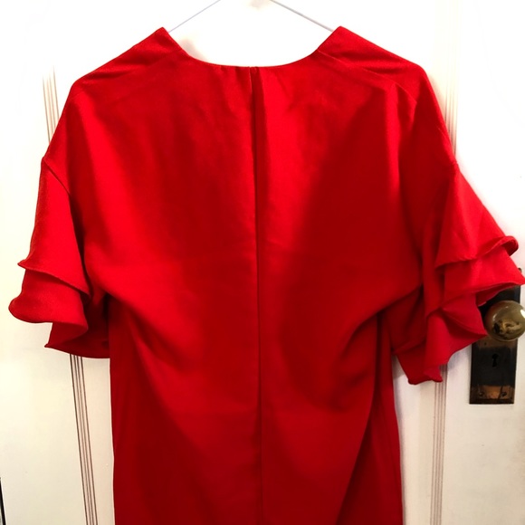 H&M Red Flutter Sleeve Dress - Picture 2 of 2